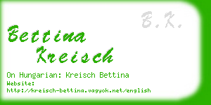 bettina kreisch business card